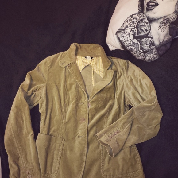 JCrew Lime Velvet Blazer - Picture 5 of 5